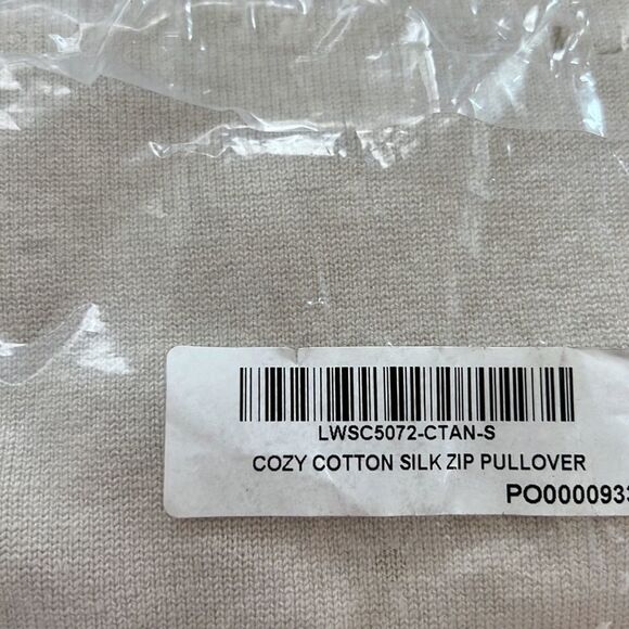 Lunya Cozy Cotton Silk Zip Pullover - Picture 12 of 12